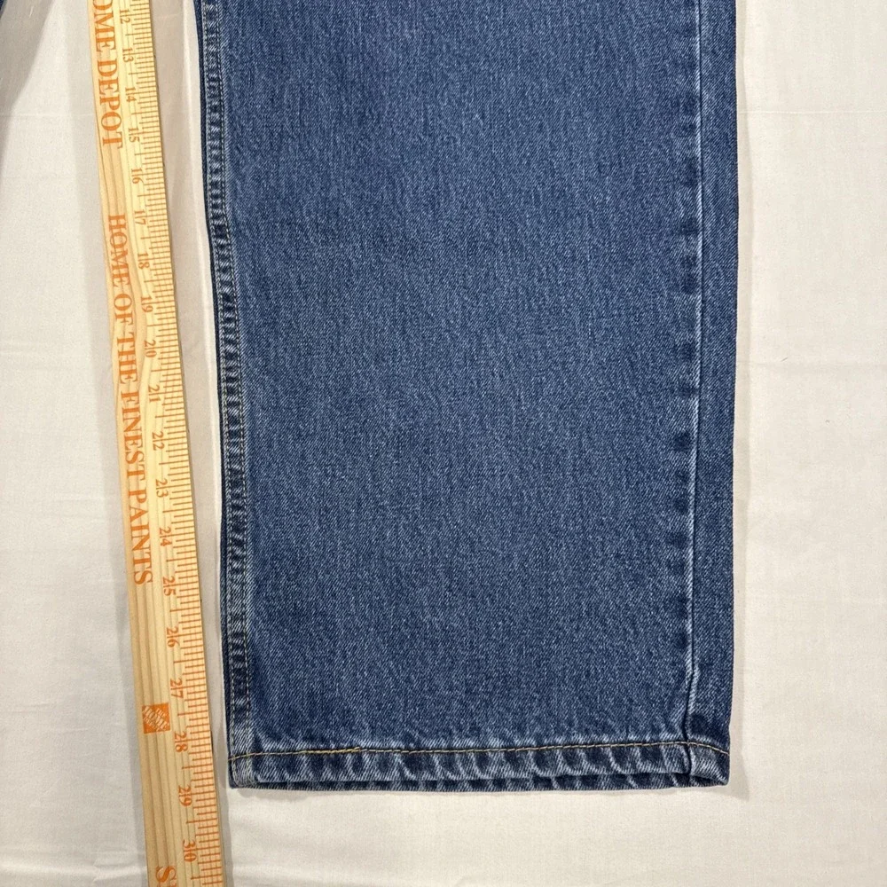 JEANS TAPERED LEVIS 550 MENS 48X30 RELAXED 100% COTTON DENIM DUNGAREE
